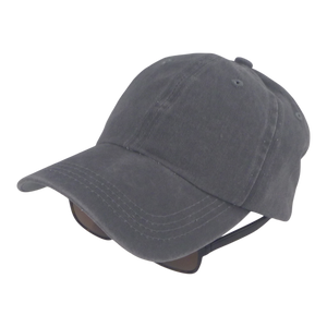 BSTC 6-Panel Baseball Cap, Distressed Cotton, Grey