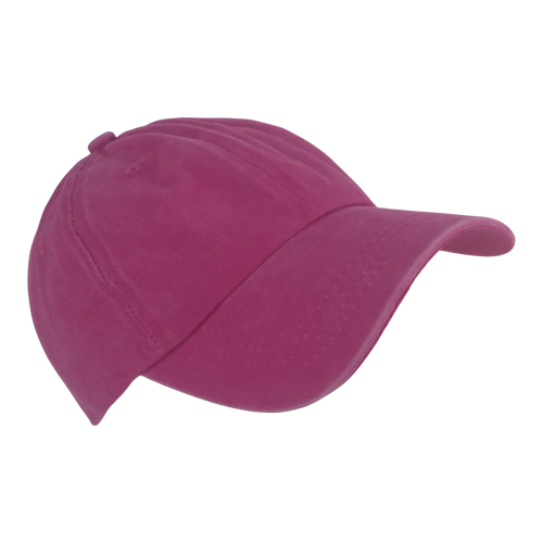 BSTC 6-Panel Baseball Cap, Distressed Cotton, Hot Pink