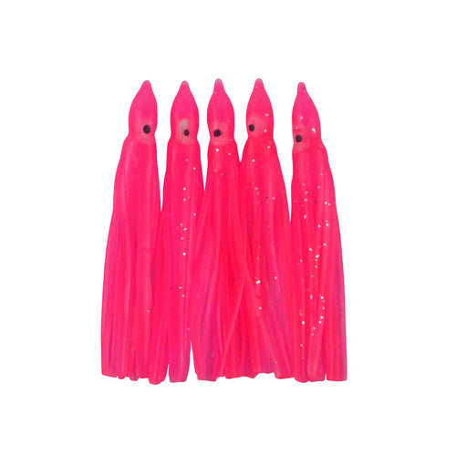 Swimerz Octopus Skirts 100mm Hot Pink, 5 pack