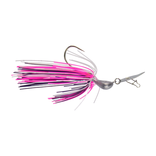 Dekoi 14gm Bladed Swim Jig, Chatterbait, Hot Flash, 2 pack