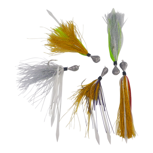 Artizan Flashtail Jigs, 28gm, Silver Lime, 2 pack