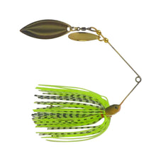 Load image into Gallery viewer, Dekoi 15gm LS18 Closed Eye Spinnerbait, Fluro Green, Qty 2