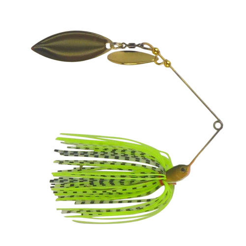 Dekoi 15gm LS18 Closed Eye Spinnerbait, Fluro Green, Qty 2