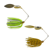 Load image into Gallery viewer, Dekoi 15gm LS18 Closed Eye Spinnerbait, Orange Stripey, Qty 2