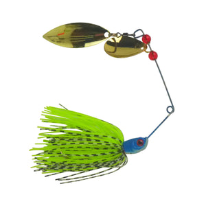 Dekoi 18gm LS20 Closed Eye Spinnerbait, Fluro Green, Qty 2