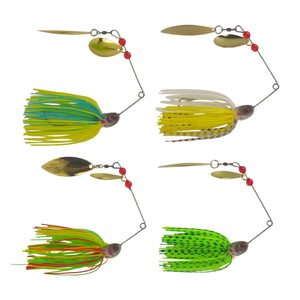 Dekoi 20gm LS22 Closed Eye Spinnerbait, Yellow Blue, Qty 2