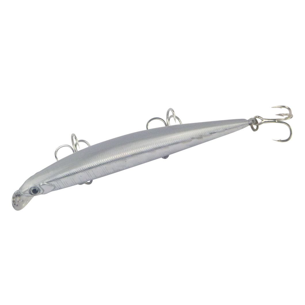 Finesse LW12 Shallow Diving Twitch Bait 120mm, Silver Bullet