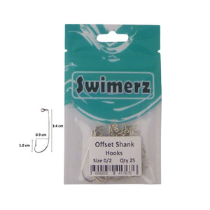 Swimerz 0/2 Offset Shank Jig Hook 25 Pack