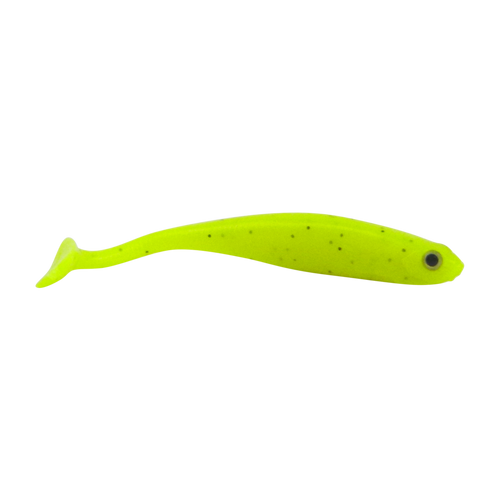 Swimerz Soft Shad 100mm Paddle Tail lure, Chartruese, 6 pack
