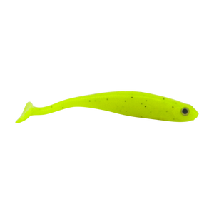 Swimerz Soft Shad 100mm Paddle Tail lure, Chartruese, 6 pack