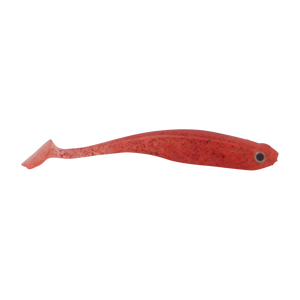 Swimerz Soft Shad 100mm Paddle Tail lure, Red Bug, 6 pack