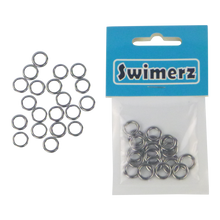 Load image into Gallery viewer, Swimerz Solid Jigging Rings, 11mm, 20 pack