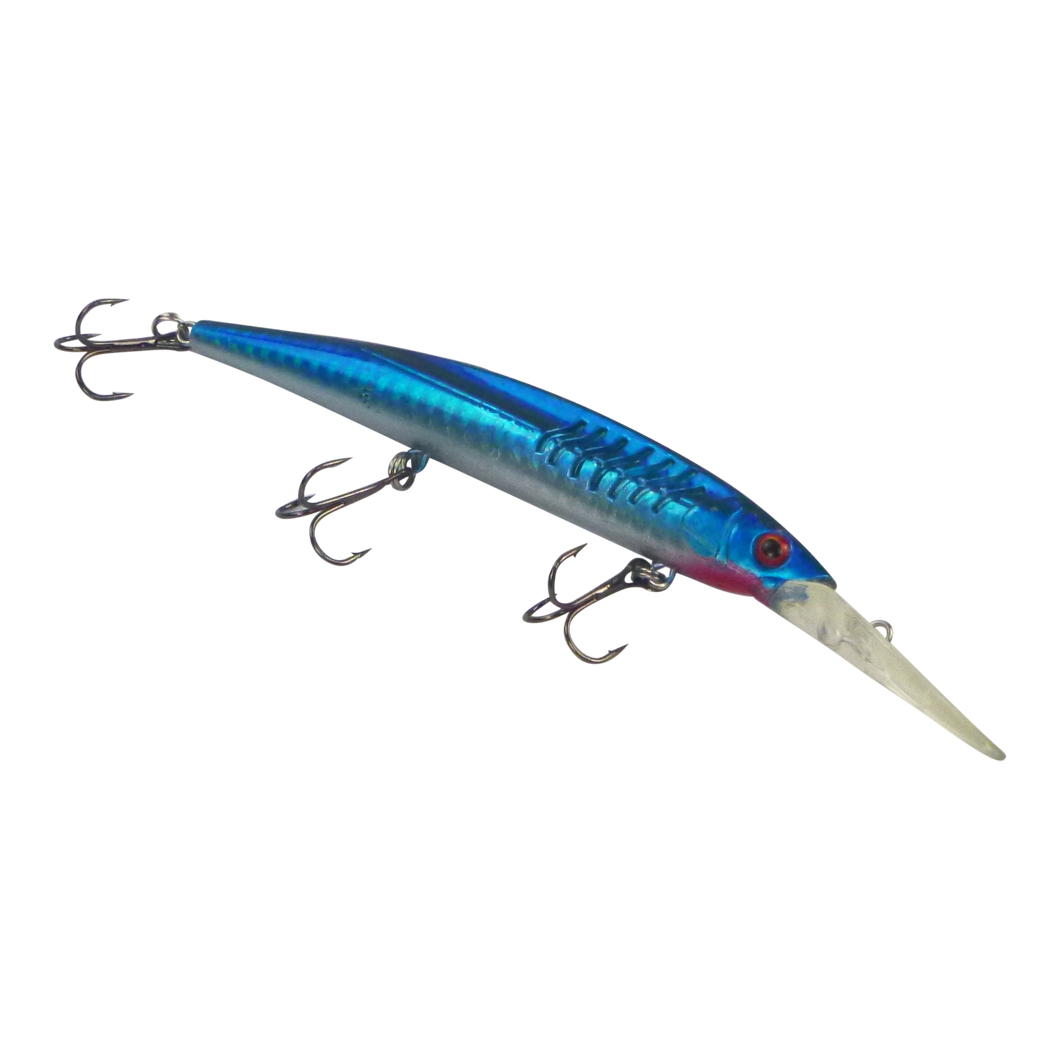 Finesse 'Flash Minnow' Blue Flash, 150mm Deep Diving Lure