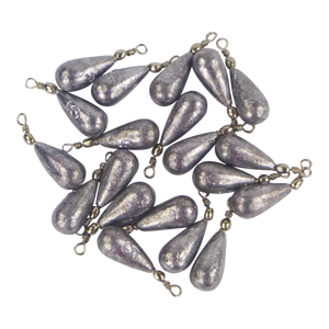 Swimerz 5gm Teardrop Sinker, Lead, 20 pack