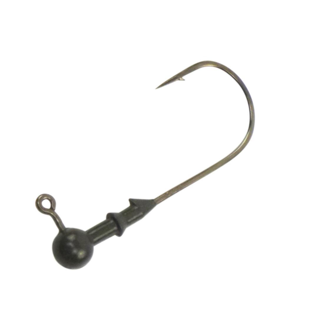 Vike 1/16 oz Round Jig Head with a Size 3/0 Hook Tungsten, 4 pack