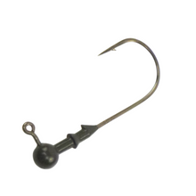 Load image into Gallery viewer, Vike 3/16 oz Round Jig Head with a Size 2/0 Hook Tungsten, 3 pack