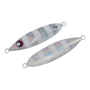 Finesse Slow Pitch Flutter Jig, 60gm, Silver White, 2 pack