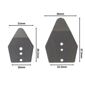 Artizan Shakee Blade, 37.5L x 26mmW, Base 21.5mm, Qty 10