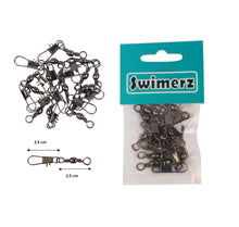 Load image into Gallery viewer, Swimerz Barrel Swivel w Interlock Snap, Size 3, 15 pack