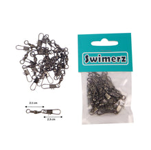 Load image into Gallery viewer, Swimerz Barrel Swivel w Interlock Snap, Size 6, 20 pack