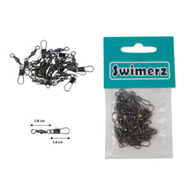 Load image into Gallery viewer, Swimerz Barrel Swivel w Interlock Snap, Size 8, 20 pack