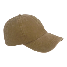 Load image into Gallery viewer, BSTC 6-Panel Baseball Cap, Distressed Cotton, Tan