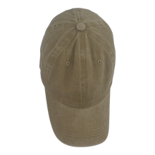 Load image into Gallery viewer, BSTC 6-Panel Baseball Cap, Distressed Cotton, Tan