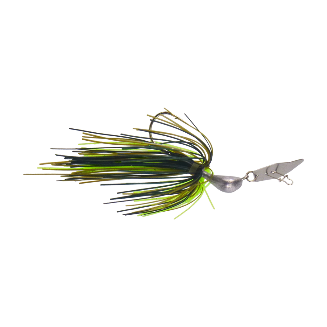 Dekoi 7gm Bladed Swim Jig, Chatterbait, Tree Frog, 2 pack