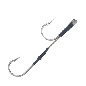 Swimerz Jigging & Trolling Hooks, Inline Double, 8/0, Qty 3 – Blue