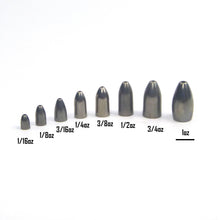 Load image into Gallery viewer, Swimerz 1/2 oz Tungsten Bullet Sinker. Qty 5.