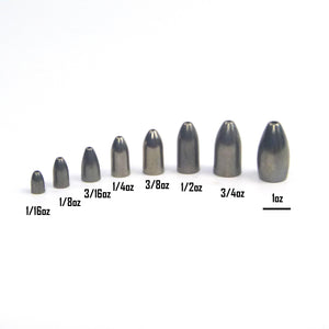 Swimerz 1/2 oz Tungsten Bullet Sinker. Qty 5.