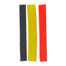 Load image into Gallery viewer, Swimerz Assist Hook Sleeves, 8/10mm Shrink Tube, Black, Yellow &amp; Red, 100mm. Qty 30.