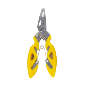 Rig Ezy Split Ring Pliers, Offset, Yellow