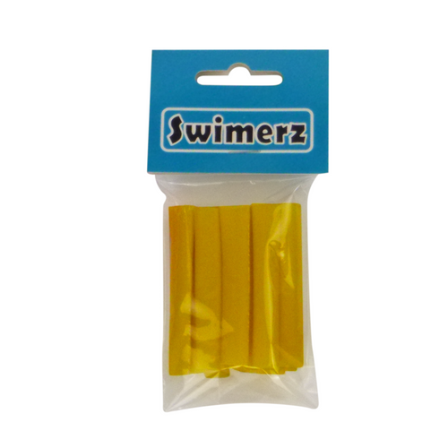 Swimerz Assist Hook Sleeves, Yellow, 50mmL X 6mmD, Qty 15