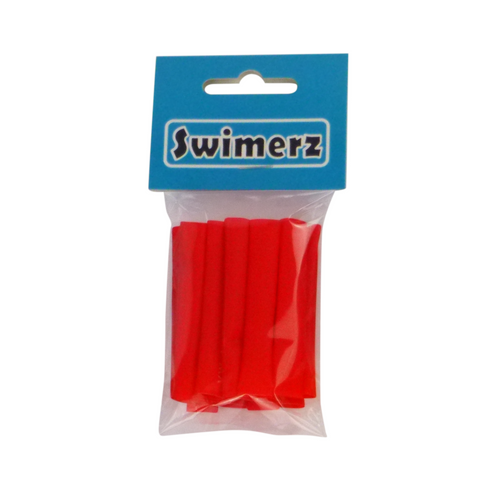 Swimerz Assist Hook Sleeves, Red, 50mmL X 6mmD, Qty 15