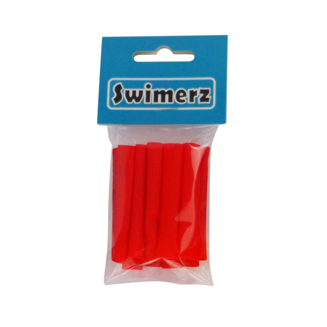 Swimerz Assist Hook Sleeves, Red, 50mmL X 6mmD, Qty 15