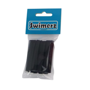 Swimerz Assist Hook Sleeves, Black, 50mmL X 6mmD, Qty 15