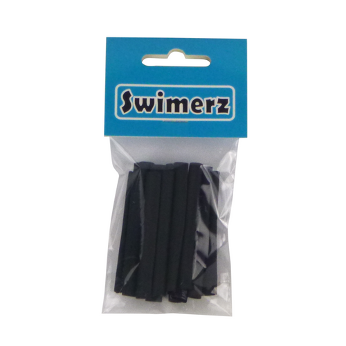 Swimerz Assist Hook Sleeves, Black, 50mmL X 4mmD, Qty 15