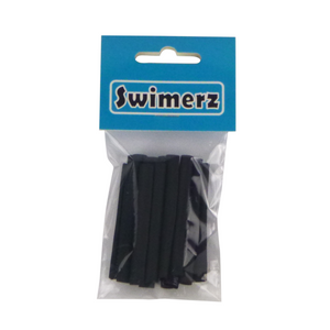 Swimerz Assist Hook Sleeves, Black, 50mmL X 4mmD, Qty 15