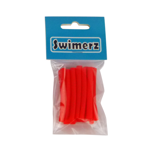 Swimerz Assist Hook Sleeves, Red, 50mmL X 4mmD, Qty 15
