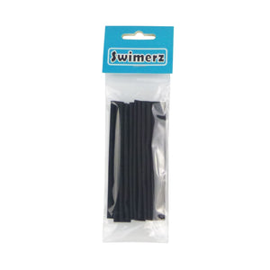 Swimerz Assist Hook Sleeves, Black, 100mmL X 8mmD, Qty 10