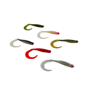 Swimerz 100 mm VTail Soft Plastic Lure, Mullet, 5 pack