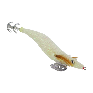Finesse Rumoika Squid Jig, White Glow, size 3.5, 2 pack