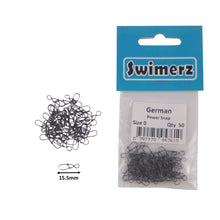 Load image into Gallery viewer, Swimerz German Power Snap, Closed Eye, size 0, 50 pack