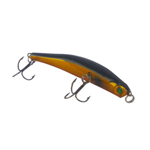 Toppu Mizzu Sidewinder Bent Minnow, 95mm, Gold Flare