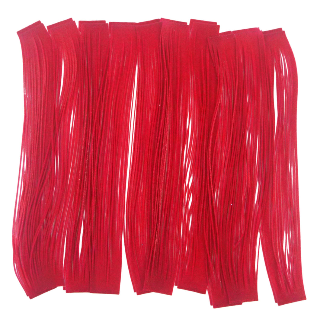 Artizan 22 strand silicon skirt, Neon Red, Pack of 20