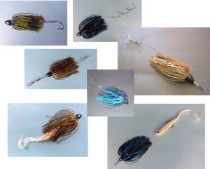 Vike 3/4 oz Skirted Microjig in Black Blue