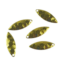 Load image into Gallery viewer, Artizan Hex Stamped 32mm Willow Blade, Brass, 5 Pack