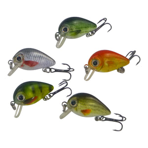 Finesse Tadpoles Diving Crankbait, 30mm, 5 Pack