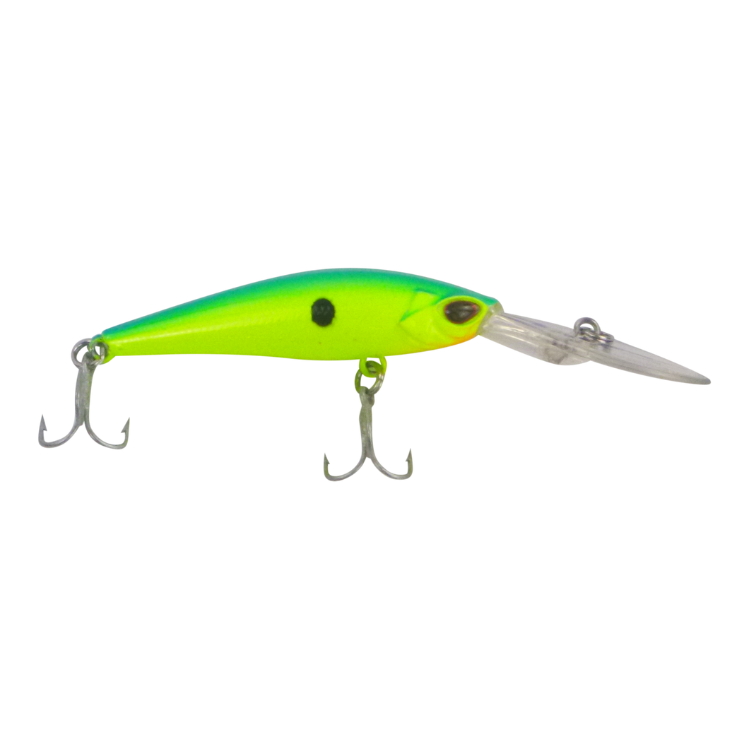 Finesse Wobbler Diving Lure, Ballistic Green, 90mm